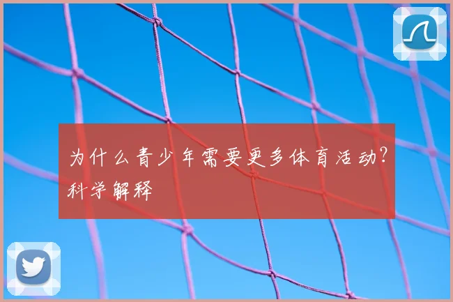 为什么青少年需要更多体育活动？科学解释